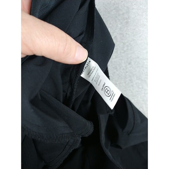 Athleta Tribeca Crop Pants Wide Snap Leg Lightweight 281969 Black Size 2 - Picture 9 of 12